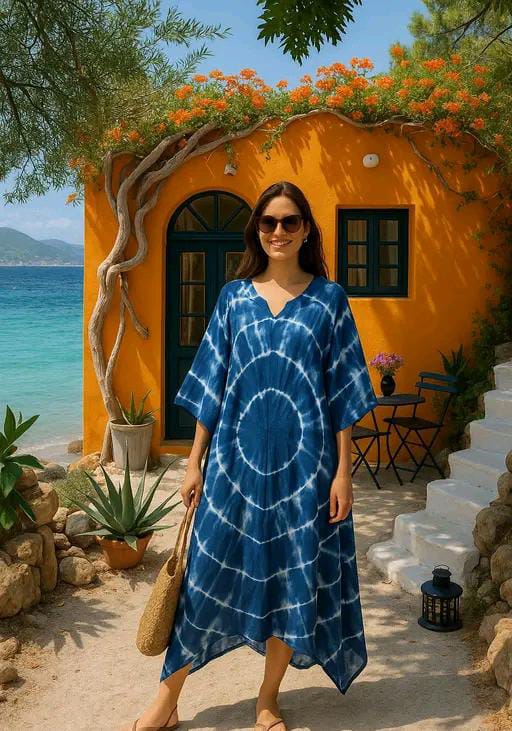 Aishani Graceful Crepe Kurti Prussian Blue