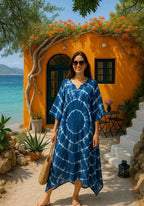 Aishani Graceful Crepe Kurti Prussian Blue