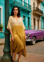 Aishani Graceful Crepe Kurti Light Brown