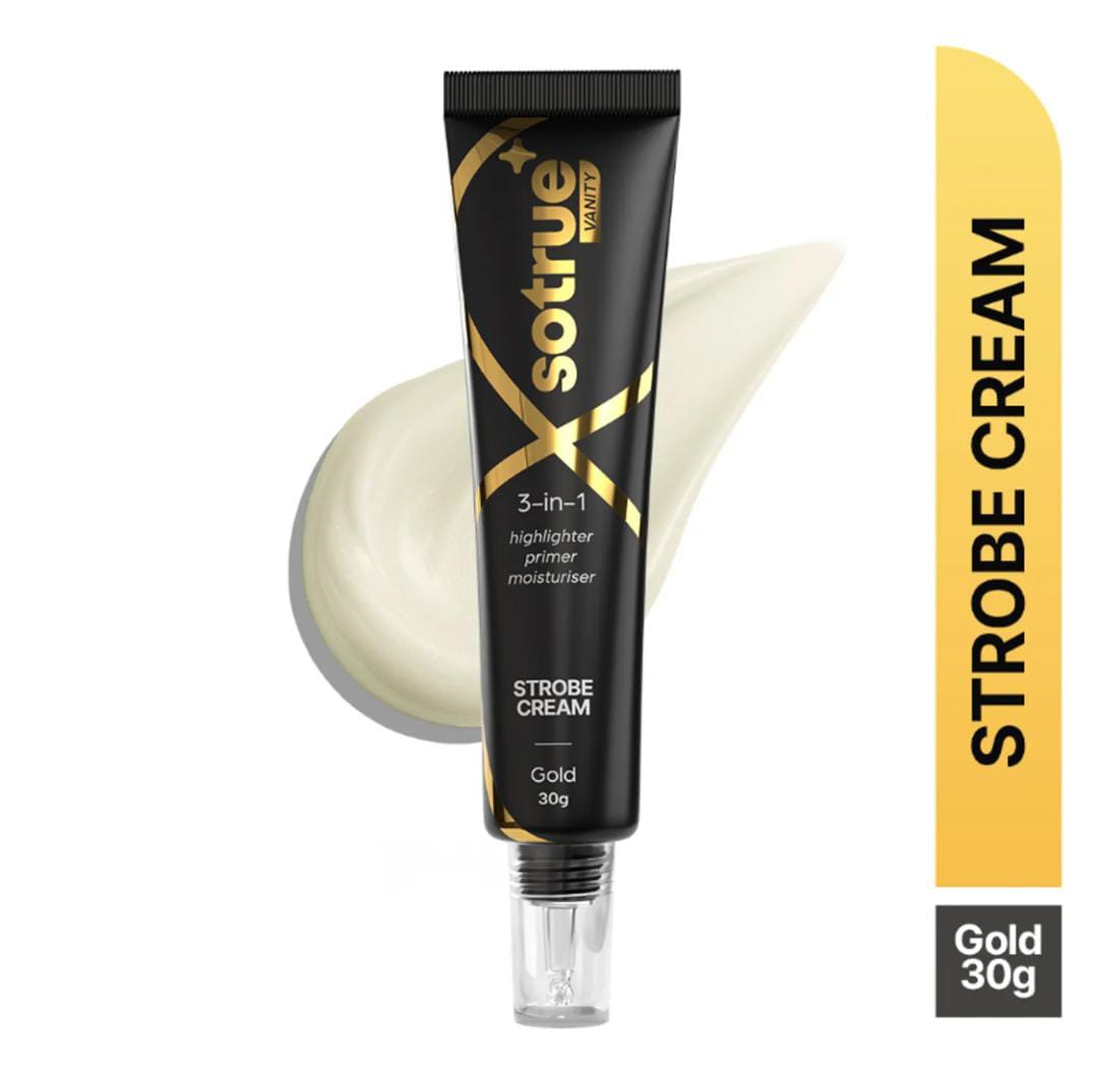 Sotrue. Gold. Strobe Illuminating Cream + Moisturizer with Hyaluronic Acid | 30g