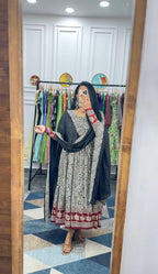 Kalamkari Gown Set – Elegance Redefined #190