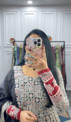 Kalamkari Gown Set – Elegance Redefined #190