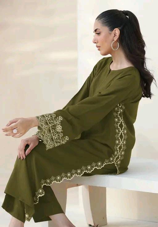 Rayon Women Kurti with Bottomwear #194