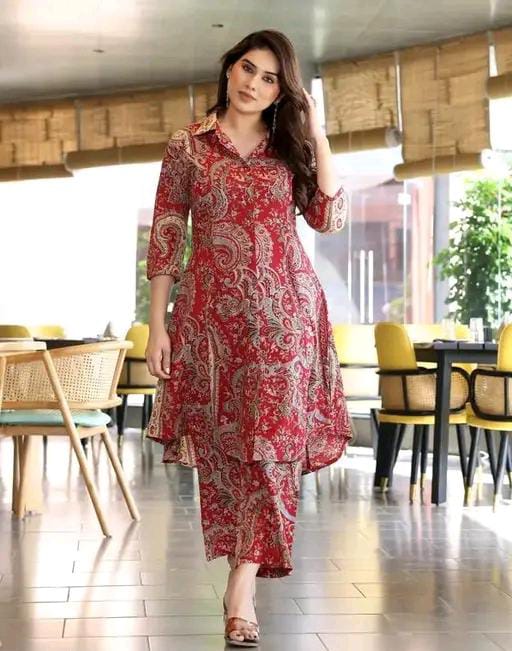 Cotton Women Kurti With Bottomwear #196