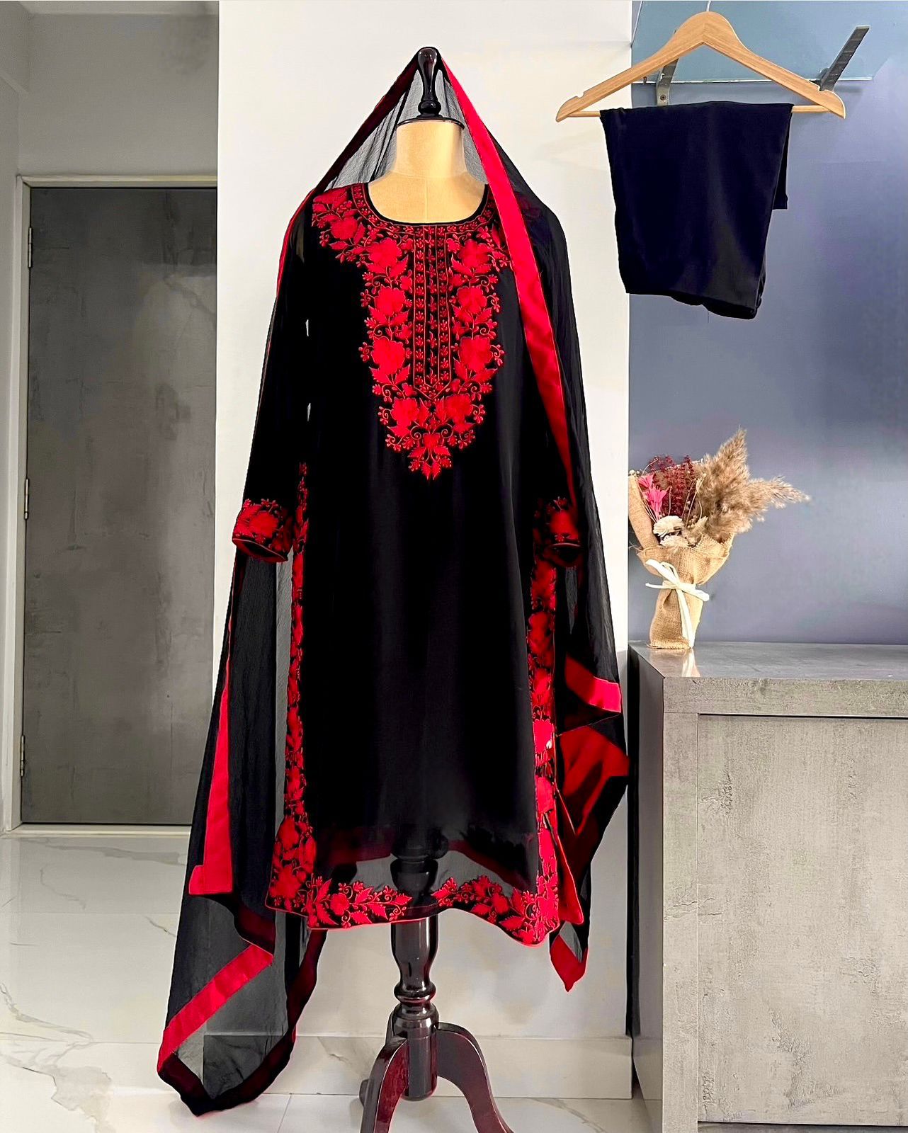 Designer Party Wear Heavy Pure Viscose Velvet Top–Plazzo–Dupatta Set #198