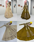 Crop Top with Shrug + Lehenga Set #203