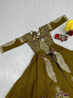 Crop Top with Shrug + Lehenga Set #203