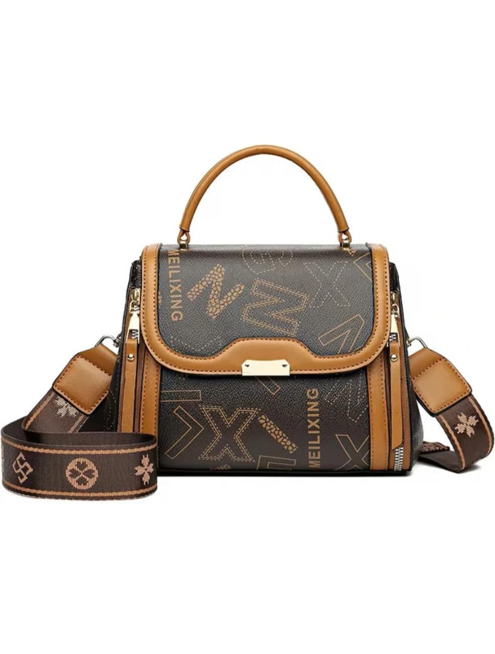 BATCAT Women Brown Satchel Sling Bag #206