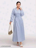 Classy Graceful Women Cotton Dresses #208
