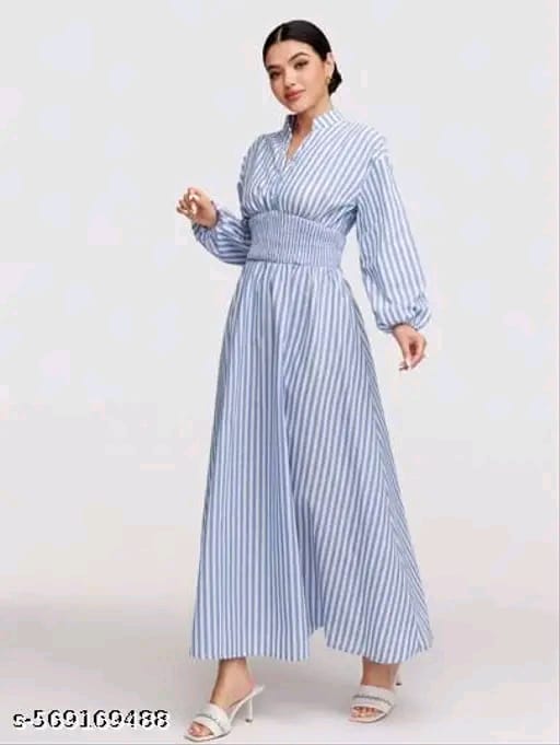 Classy Graceful Women Cotton Dresses #208