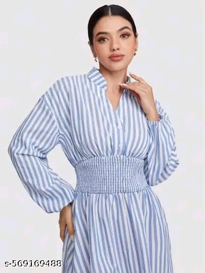 Classy Graceful Women Cotton Dresses #208