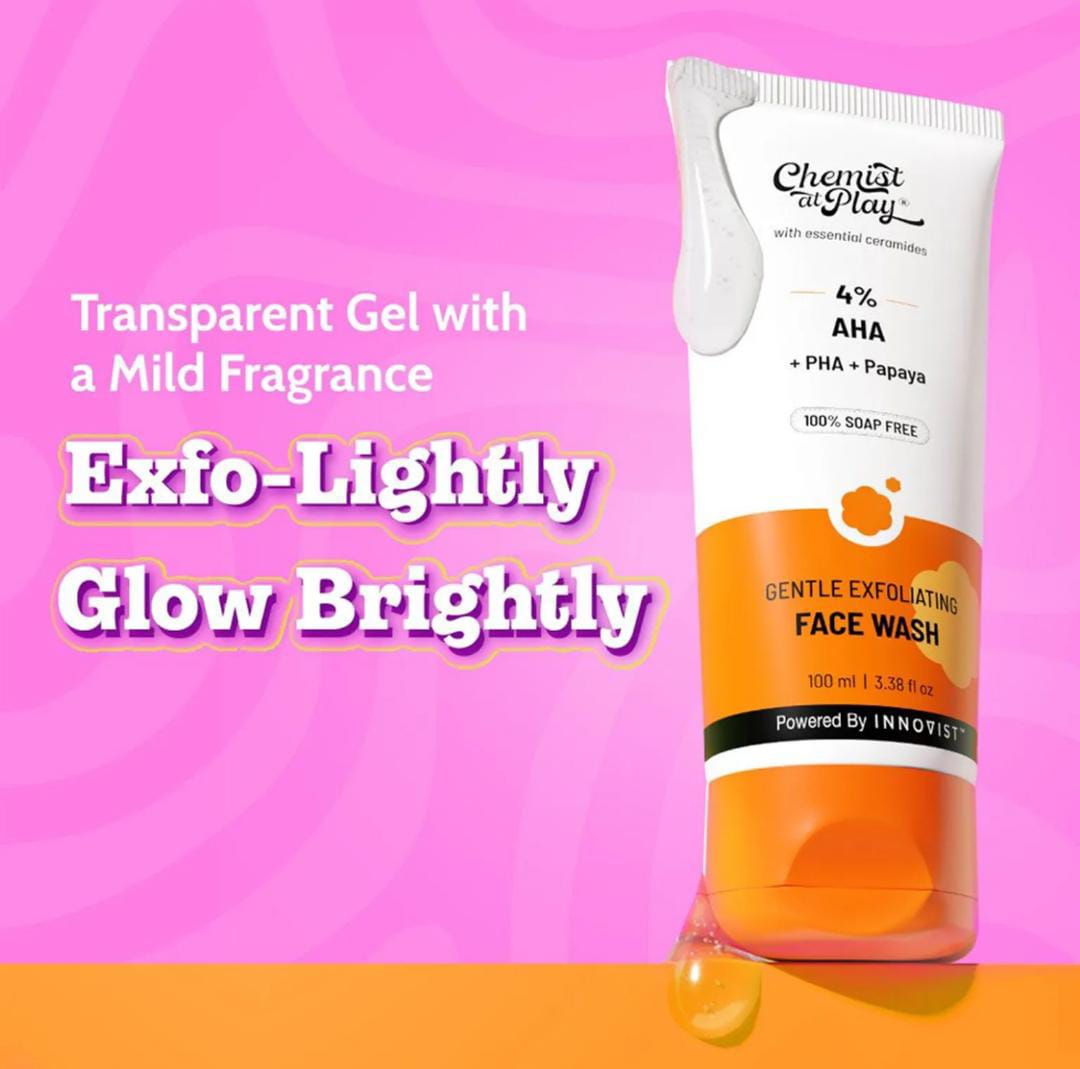 Chemist At Play. Gentle Exfoliating Face Wash Instant Glow Gently Exfoliates, Reveals Brighter Skin | 100ml #216