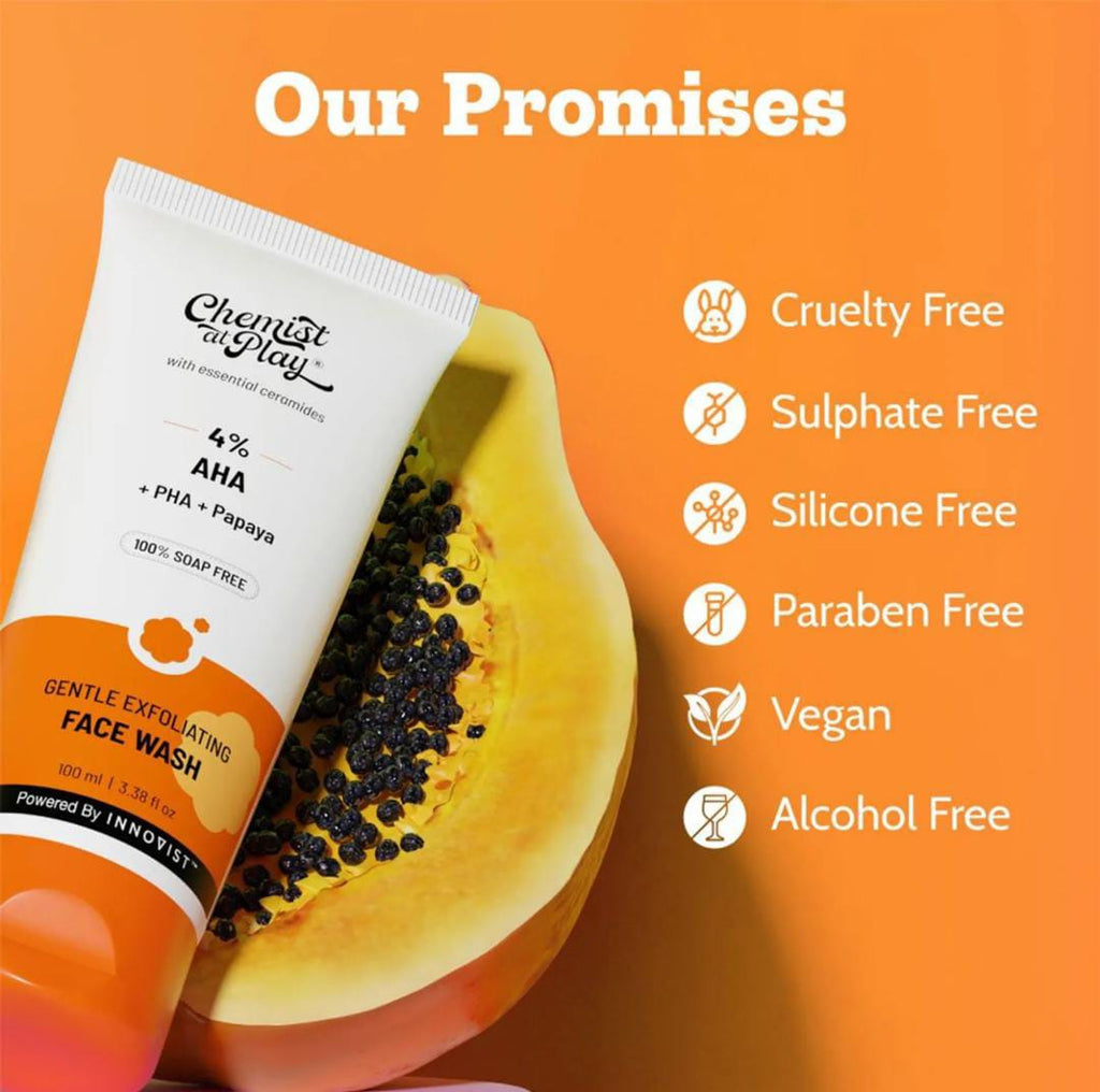 Chemist At Play. Gentle Exfoliating Face Wash Instant Glow Gently Exfoliates, Reveals Brighter Skin | 100ml #216