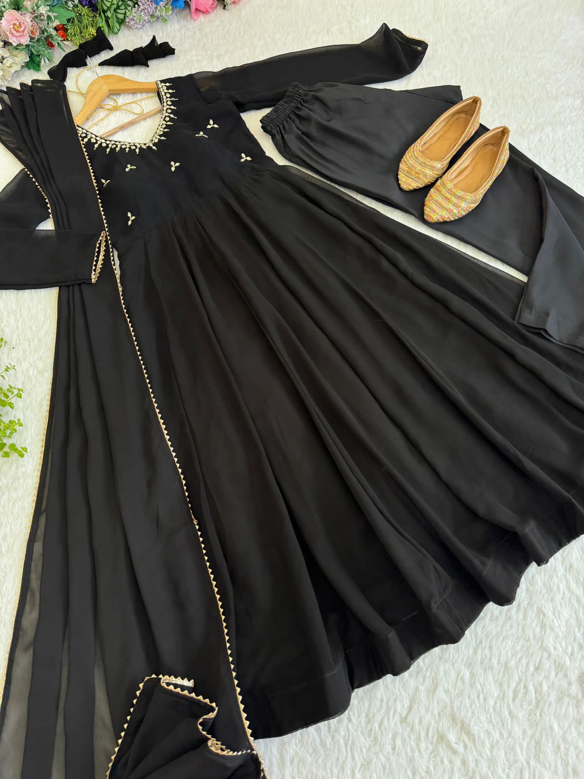 New Designer Party Top + Palazzo & Dupatta Set #218