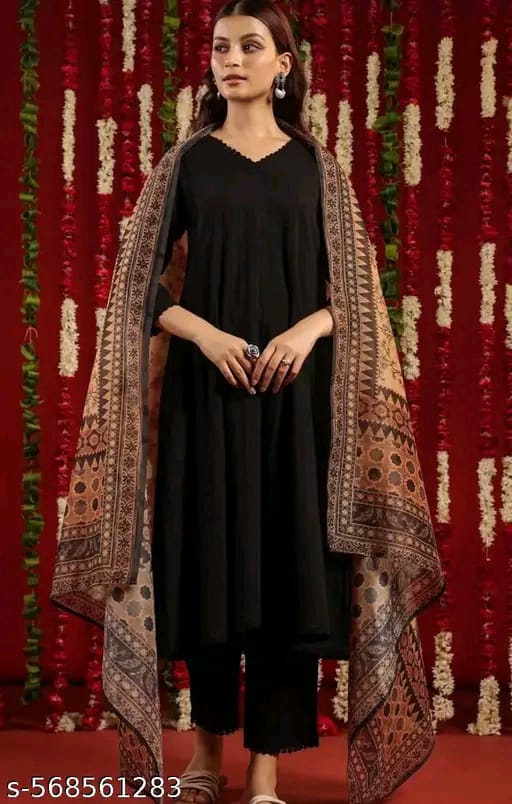 Viscose Women Kurti With Dupatta & Bottomwear Set #221