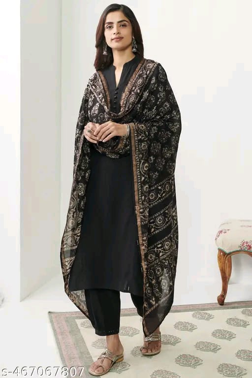 Viscose Printed Kurta Set With Dupatta #222