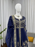 Designer Anarkali Kurta • Pant • Dupatta Set #229