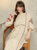 Embroidered Kurta Palazzo Set #233