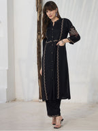 Embroidered Kurta Palazzo Set #233
