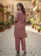 Cotton Embroidered Kurti With Bottomwear #240