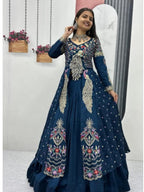 Crop Top with Shrug + Lehenga Set #203