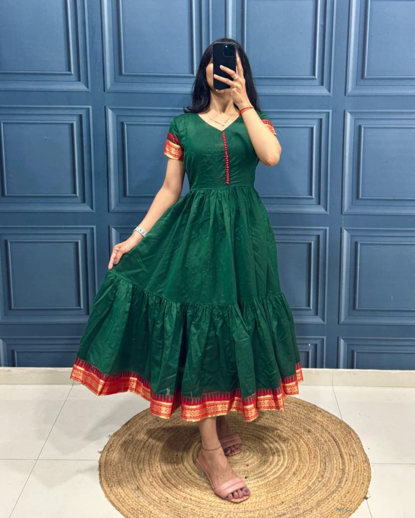 Modeling Cotton Maxi Dress by Kanchan