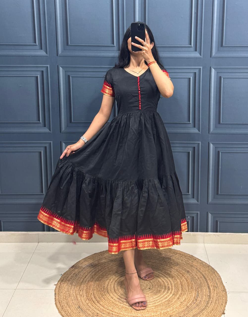 Modeling Cotton Maxi Dress by Kanchan