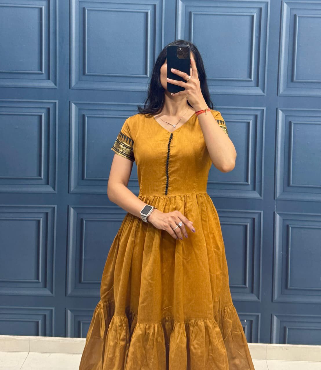 Modeling Cotton Maxi Dress by Kanchan