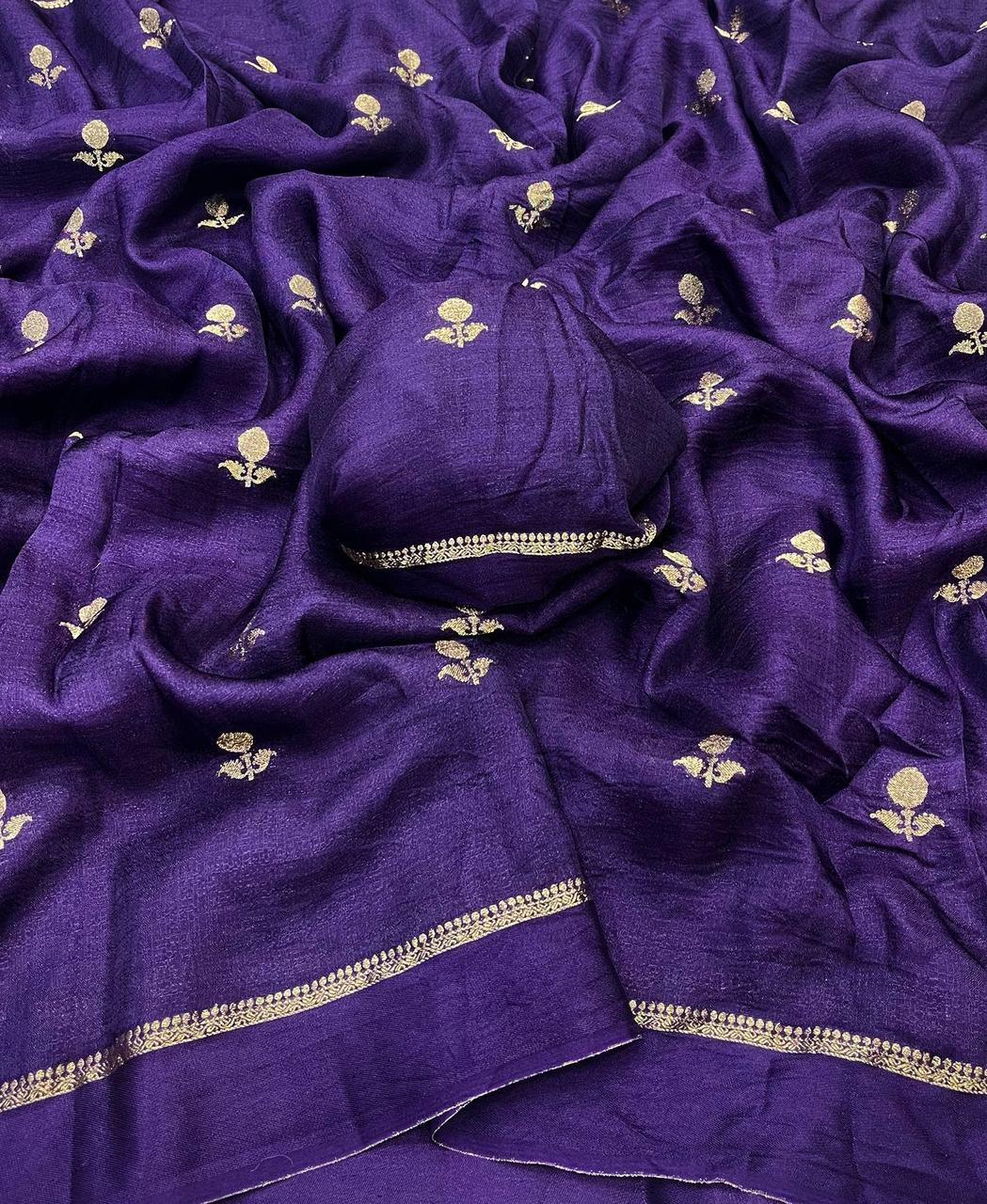 Pure Soft Viscose Khadi Silk Saree #212