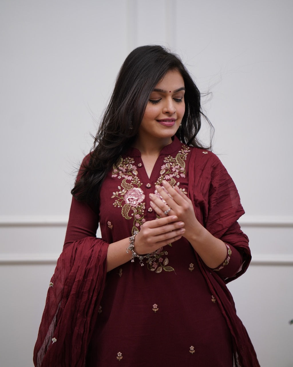 ETHNO STYLE Rayon Kurti With Dupatta & Bottomwear #239