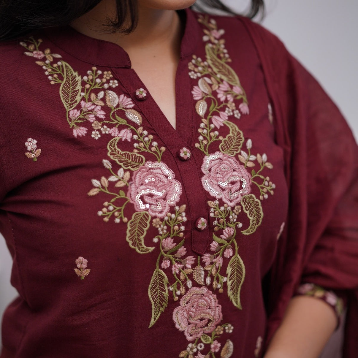 ETHNO STYLE Rayon Kurti With Dupatta & Bottomwear #239