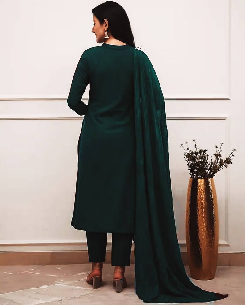 ETHNO STYLE Rayon Kurti With Dupatta & Bottomwear #239