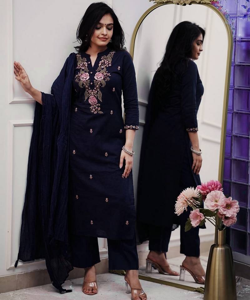 ETHNO STYLE Rayon Kurti With Dupatta & Bottomwear #239