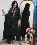 ETHNO STYLE Rayon Kurti With Dupatta & Bottomwear #239
