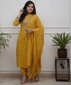 ETHNO STYLE Rayon Kurti With Dupatta & Bottomwear #239