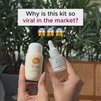 Face Brightening Kit. Milk Powder Face Wash & Milk Drops Brightening Serum. #227