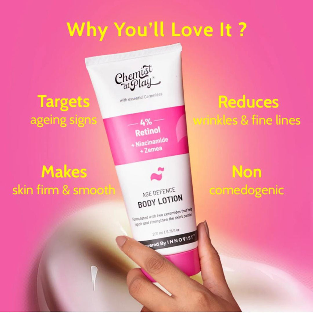 Chemist at Play. Body Lotion For Anti-aging Niacinamide Moisturizer Cream Dry & Oily Skin | 200ml