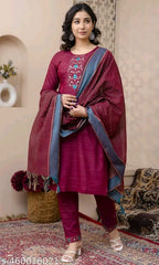 Budget friendly 3 piece kurthi set