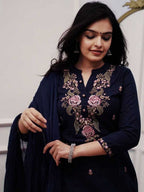 ETHNO STYLE Rayon Kurti With Dupatta & Bottomwear #239